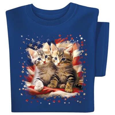 Collections Etc Patriotic Kittens Tee