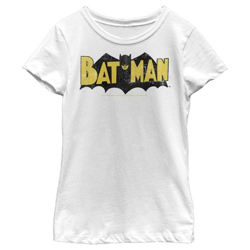 Girl wearing clearance batman t shirt