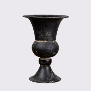 Vintage Metal Small Flower Pot, Antique-Style Gardening Accent, Rustic Decor Piece, 1pc - 1 of 4