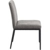 Meridina Furniture,Reeves Grey Chenille Fabric Upholstered Dining Side Chair, Set of 2 - 4 of 4
