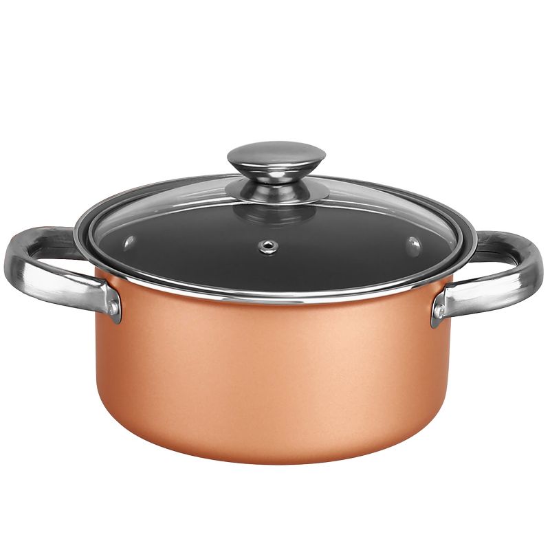 Brentwood 9 Piece Non Stick Cookware Set in Copper, 4 of 7