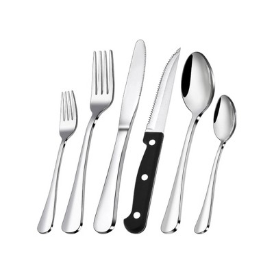 Nebula Vortex Stainless Steel Cutlery With Steak Knife