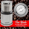 Brentwood 75-Gram Electric Stainless Steel Wet-and-Dry Coffee Bean, Herb, and Spice Grinder with 2 Removable Bowls, CG-162S in Black - 3 of 4