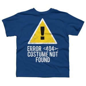Boy's Design By Humans Halloween Error 404 Costume Not Found Apparel By COVI T-Shirt - 1 of 4