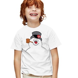 Boys' Short Sleeve Frosty the Snowman Frosty Face Costume T-Shirt - 1 of 4