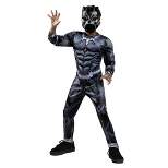 Kids' Marvel Black Panther Light Up Halloween Costume Jumpsuit with Mask