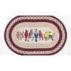 Earth Rugs Birds on a Wire Oval Patch Tread 20"x30" Eco-Friendly Farmhouse Accent - 2 of 3