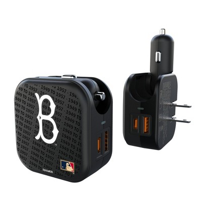 MLB Cooperstown East Teams Text Backdrop 18-Watt 2 in 1 USB A/C Charger