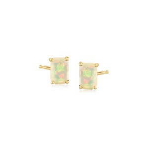 RS Pure by Ross-Simons Opal Stud Earrings in 14kt Yellow Gold - 1 of 4
