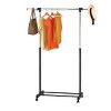 Adjustable Single Rod Garment Rack Black - Room Essentials™: Steel Frame, Fixed Hanging, 22lb Capacity, 64" Height - 2 of 4