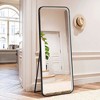 Dexmalle 64" Full Length LED Mirror with Lights - 3 Color Dimmable Lighting Black - 2 of 4