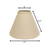 Vynxaria Lampshades: Beige Deep Cone Slant Shade 6"x17"x11.5" with Washer Fitter - 4 of 4