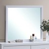 GlasFlength Decorative Wall Mirrors Contemporary Framed Mirror with Minimalist Simple Design for Bedroom or Entryway, White, 39"*2"*35" - 2 of 4