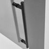 Serene Valley 56 x 74 Inch Big Roller Frameless Sliding Stainless Steel Shower Door with Superclear 3/8 Inch Tempered Glass, Matte Black - 3 of 4
