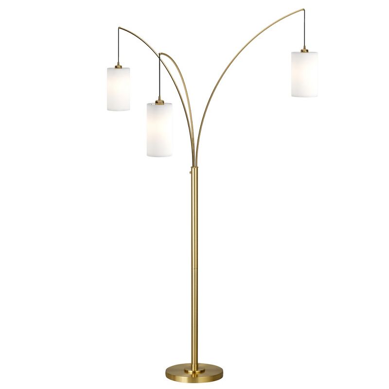 Hampton & Thyme 3-Light Torchiere Floor Lamp with Fabric Shade, 4 of 10