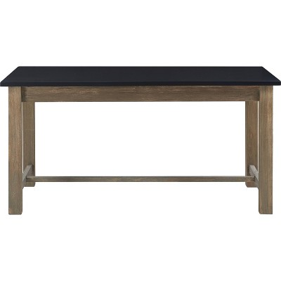 Elmhurst Dining Table Black and Weathered Gray - Finch