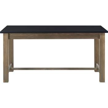 Elmhurst Dining Table Black and Weathered Gray - Finch