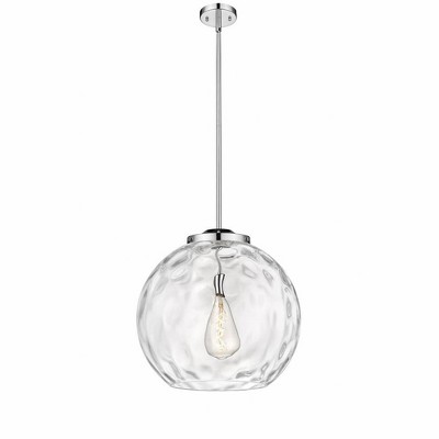 Athens Water Glass - 1 Light Pendant In Industrial Style-19.5 Inches Tall and 17.88 Inches Wide