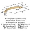 Amerock Arc 5-1/16 inch Cabinet or Furniture Pull - 4 of 4