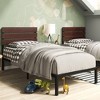 Figari Bamboo and Metal Platform Bed Frame Coffee Bean - Zinus - image 2 of 4