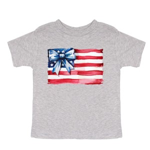 The Juniper Shop USA Flag Coquette Toddler Short Sleeve Tee - 1 of 4