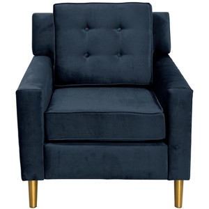 Parkview Chair with Metal Legs Majestic Navy - Skyline Furniture, Majestic Blue