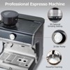 Espresso Machine, 20 Bar Coffee Maker with Milk Frother Steam Wand, Semi-Automatic Coffee Machine for Latte, Cappuccino, Fast Heating, Stainless Steel - 3 of 4