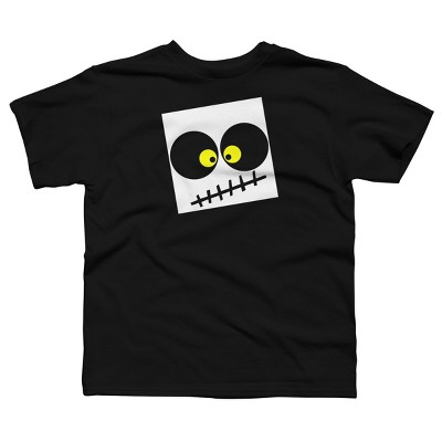 Boy's Design By Humans Square Skull By LonaMisa T-Shirt