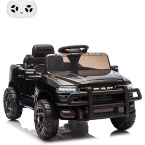 Electric Car for Kids, Licensed RAM 12V Kids Ride On Truck w/ Remote Control, Electric Pickup Car for Toddlers & Boys Girls - 1 of 4