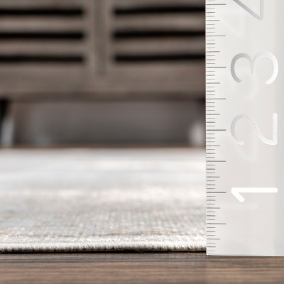 Ivory Medallion Viscose Runner Rug with Fringe, 2' 8" x 8'