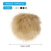 Unique Bargains Fluffy Soft Elastic Faux Fur Pom Poms for Hats Scarves Gloves 12 Pcs - 2 of 4