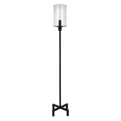 Hudson and Canal 66.25" Tall Floor Lamp with Glass Shade