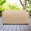 Costway Patio 60''x43'' 2-Seater Bench Loveseat Deep Sofa Cover Waterproof Handle Air Vent - 2 of 4