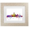 Trademark Fine Art Michael Tompsett Dallas Texas Skyline Matted Framed Art - 2 of 4