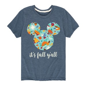 Boys' - Disney - Its Fall Yall Short Sleeve Graphic T-Shirt - 1 of 4