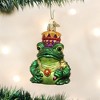 Old World Christmas Glass Blown Ornament for Christmas Tree, Frog King - 2 of 3