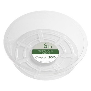 Crescent Garden 1.5 in. H X 6 in. D Plastic Plant Saucer Clear (Pack of 25) - 1 of 1