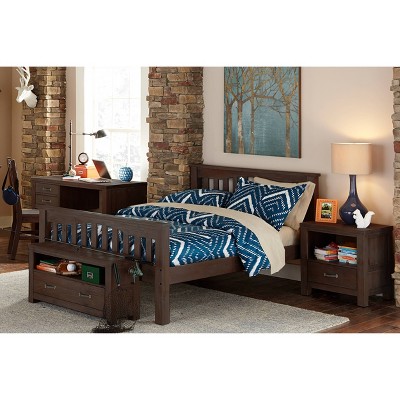 Full Highlands Harper Panel Kids' Bed Espresso - Hillsdale Furniture: Transitional Wood Frame, Full Size, 500 lb Capacity