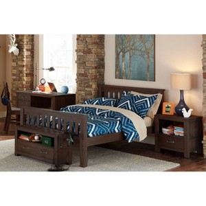 Full Highlands Harper Panel Kids' Bed Espresso - Hillsdale Furniture: Transitional Wood Frame, Full Size, 500 lb Capacity - 1 of 3
