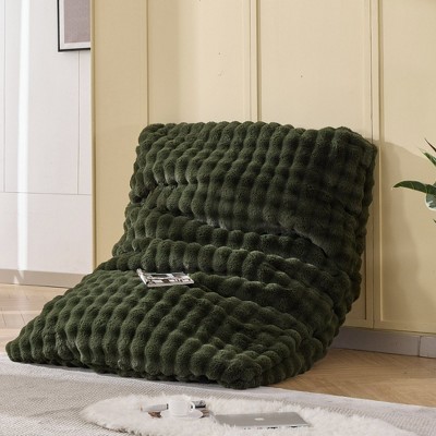 TYBOATLE 3 in 1 Bean Bag Chair, Giant Bean Bag Couch Sofa with High-Density Memory Foam, Suitable for Gaming, Bedroom, Green