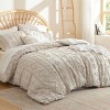 3 Pieces Boho Duvet Cover Set for All Seasons Soft Shabby Chic Embroidery Boho Bedding - 2 of 4