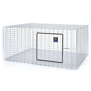 Little Giant Alloy Steel Wire Rabbit Hutch Pet Lodge with Galvanized Body, Stackable Design, and Vinyl Door and Lock Guards, Silver - 1 of 4