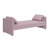 Modern Linen Fabric Upholstered Chaise Lounge, Small Single Daybed - ModernLuxe - 4 of 4
