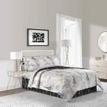 Paris Sketch Bed in a Bag Comforter Set White/Gold - Lanwood  Home