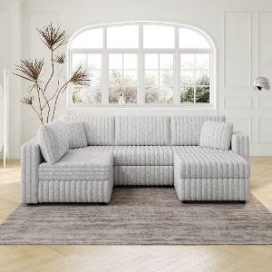 CAVINAS Soft Modular Sectional Sofa, Modern & Plush Sectional Couches -Living Room Furniture Loveseat Sofa for Bedroom, Living Room - 1 of 4