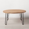 Wood & Wire Coffee Table Natural/Black - Hearth & Hand™ with Magnolia - image 3 of 4