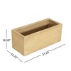 AZL1 Life Concept Planters Handmade Rectangle Planter Box with Drainage Hole Travertine Finish, Beige, 31.25"*15.75"*14.5" - 3 of 4