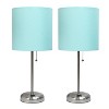 Creekwood Home Contemporary Bedside Table Lamp with Power Outlet - 4 of 4