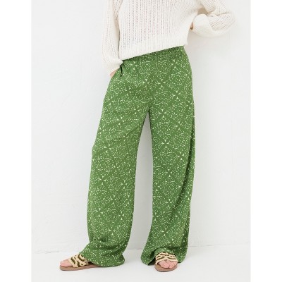 FatFace Women's Leila Geo Marks Palazzo Trousers