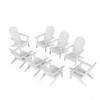 WestinTrends Tuscany HIPS Outdoor Patio Folding Adirondack Chair (Set of 8) - 3 of 4